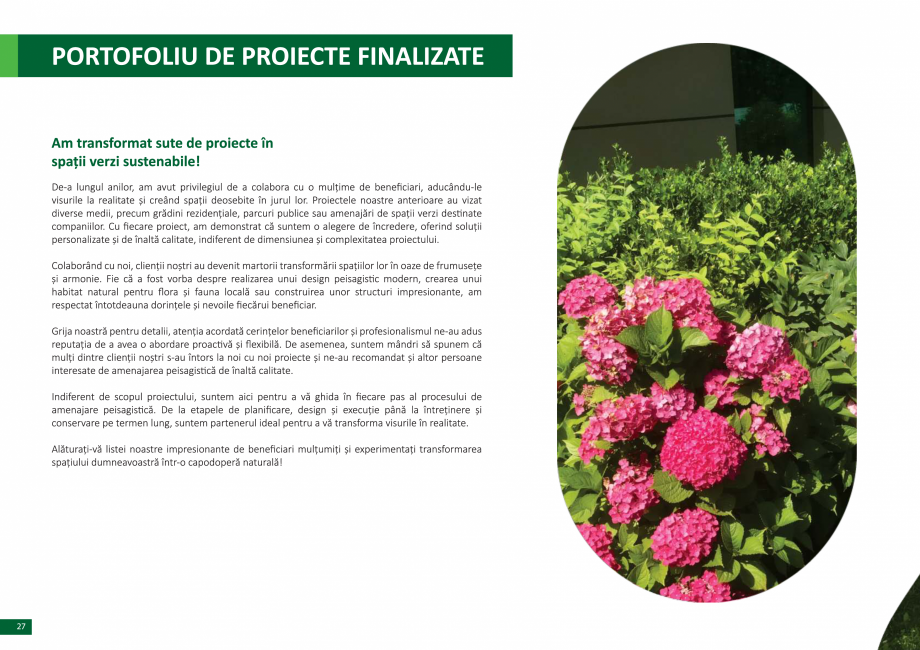 Pagina 28 - Catalog peisagistica rezidentiala si comerciala ECO GARDEN CONSTRUCT Catalog, brosura...