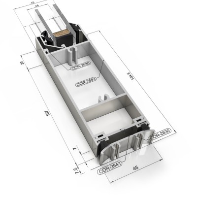 BATI-AL  Usa din aluminiu - Usi din aluminiu pentru cladiri de birouri sau rezidentiale BATI-AL 