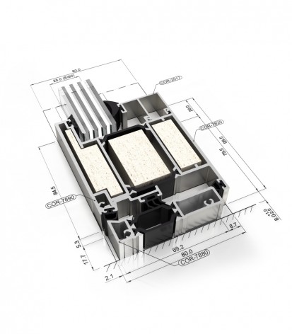 Usi rezistente la foc din aluminiu Millennium FR Usi rezistente la foc din aluminiu