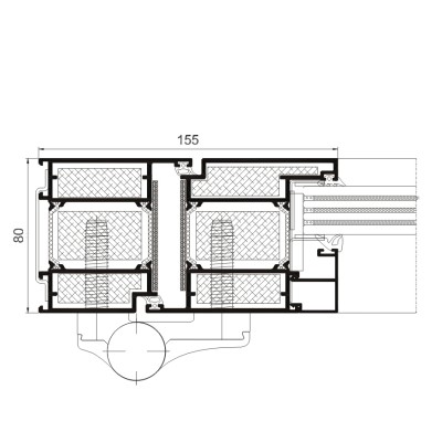 BATI-AL Usi rezistente la foc din aluminiu- sectiune incrucisata - Usi din aluminiu pentru cladiri de