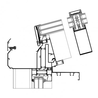 Sistem Aliver 2000+ - Sectiune incrucisata  Aliver 2000+ Sisteme termoizolate pentru acoperișuri cu pantă simplă/dublă
