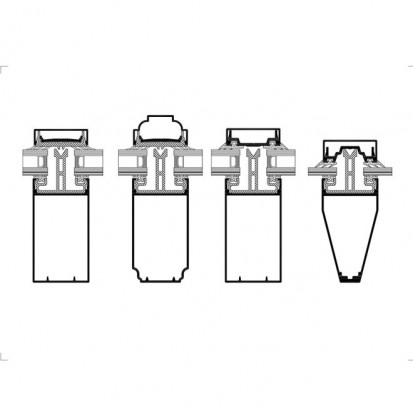 Sistem Aliver 2000+ - Sectiune incrucisata  Aliver 2000+ Sisteme termoizolate pentru acoperișuri cu pantă simplă/dublă