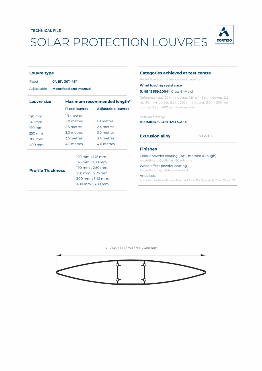 Pagina 1-Sisteme de protectie solara pentru fatade BATI-AL  Fisa tehnica Engleza TECHNICAL FILE

SOLAR...