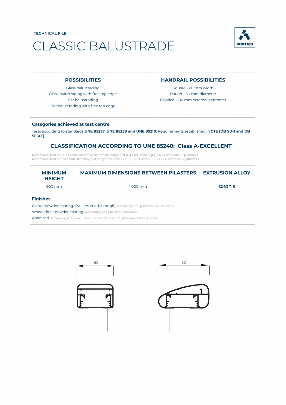 Pagina 1 - Balustrade metalice pentru cladiri de birouri sau rezidential BATI-AL  Modular Fisa...