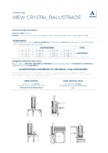 Balustrade metalice pentru cladiri de birouri sau rezidential  BATI-AL  - View Crystal