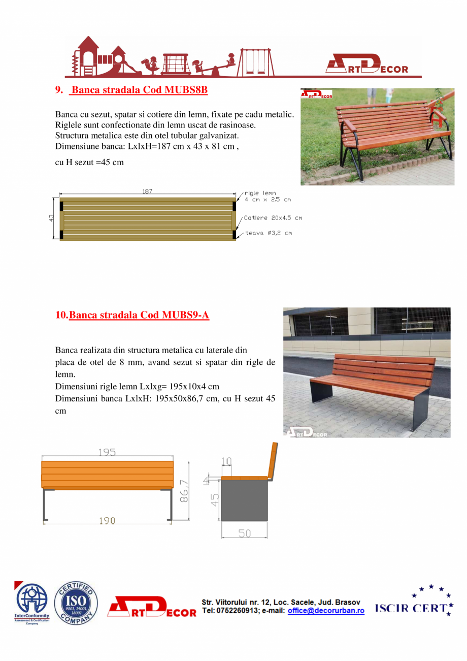 Pagina 7 - Catalog mobilier urban ART DECOR Catalog, brosura Romana :60l

28. Cos de Gunoi Cod...