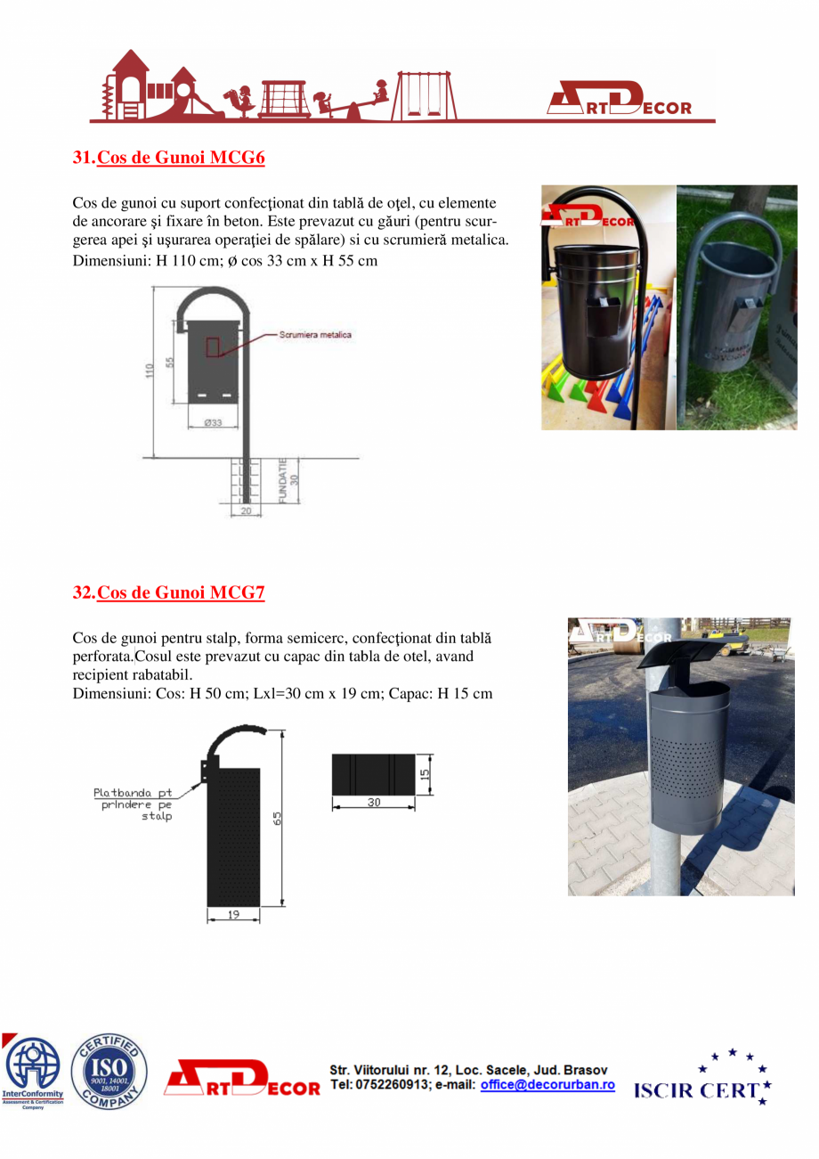 Pagina 18-Catalog mobilier urban ART DECOR Catalog, brosura Romana 