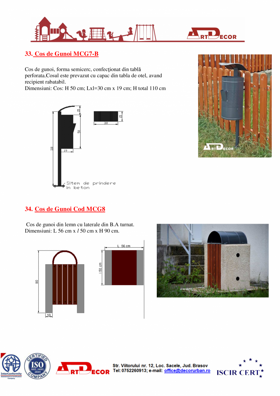 Pagina 19-Catalog mobilier urban ART DECOR Catalog, brosura Romana 