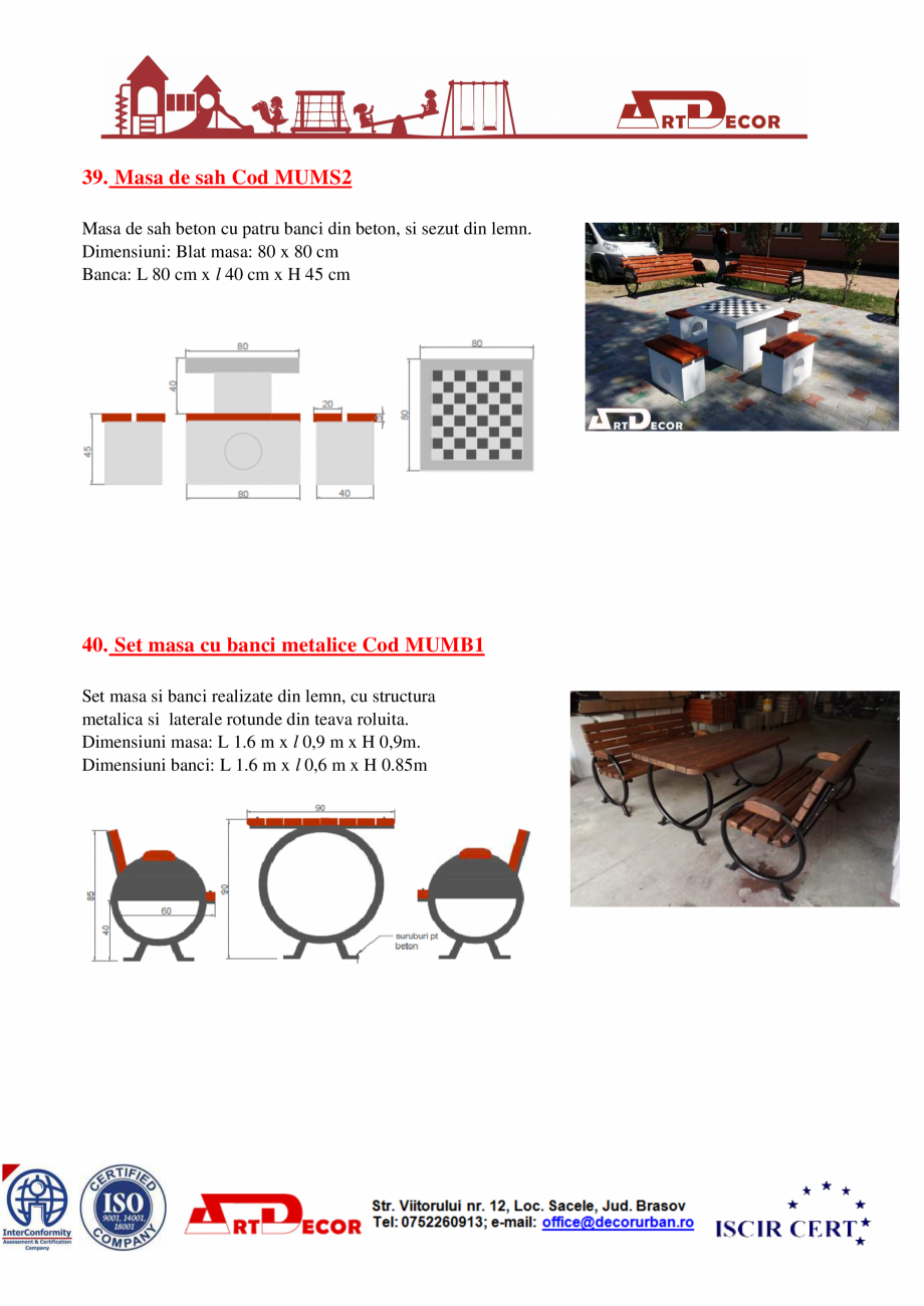 Pagina 22-Catalog mobilier urban ART DECOR Catalog, brosura Romana 