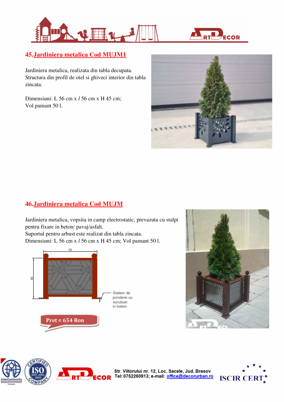 Pagina 25-Catalog mobilier urban ART DECOR Catalog, brosura Romana 