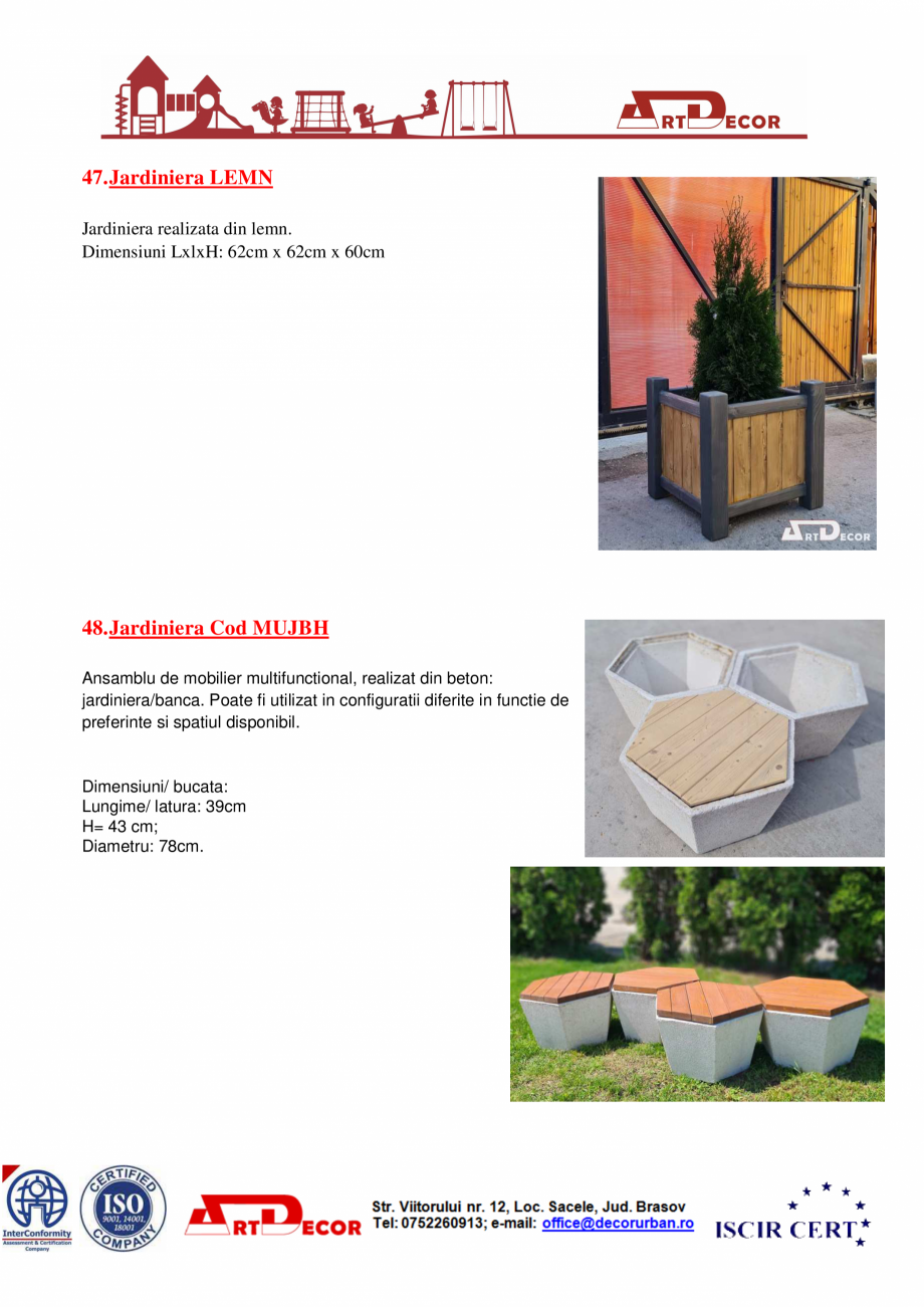Pagina 26-Catalog mobilier urban ART DECOR Catalog, brosura Romana 
