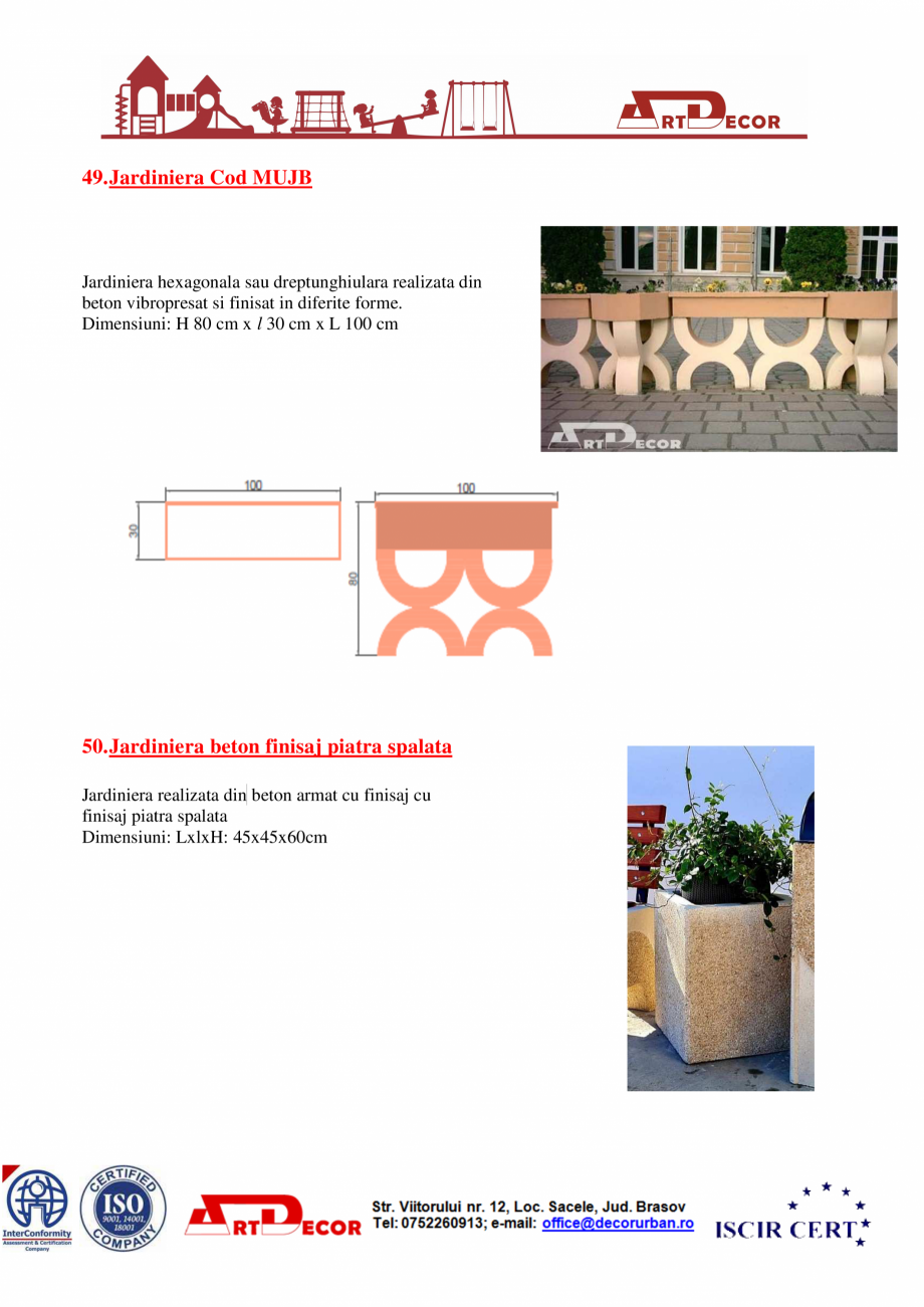 Pagina 27-Catalog mobilier urban ART DECOR Catalog, brosura Romana 