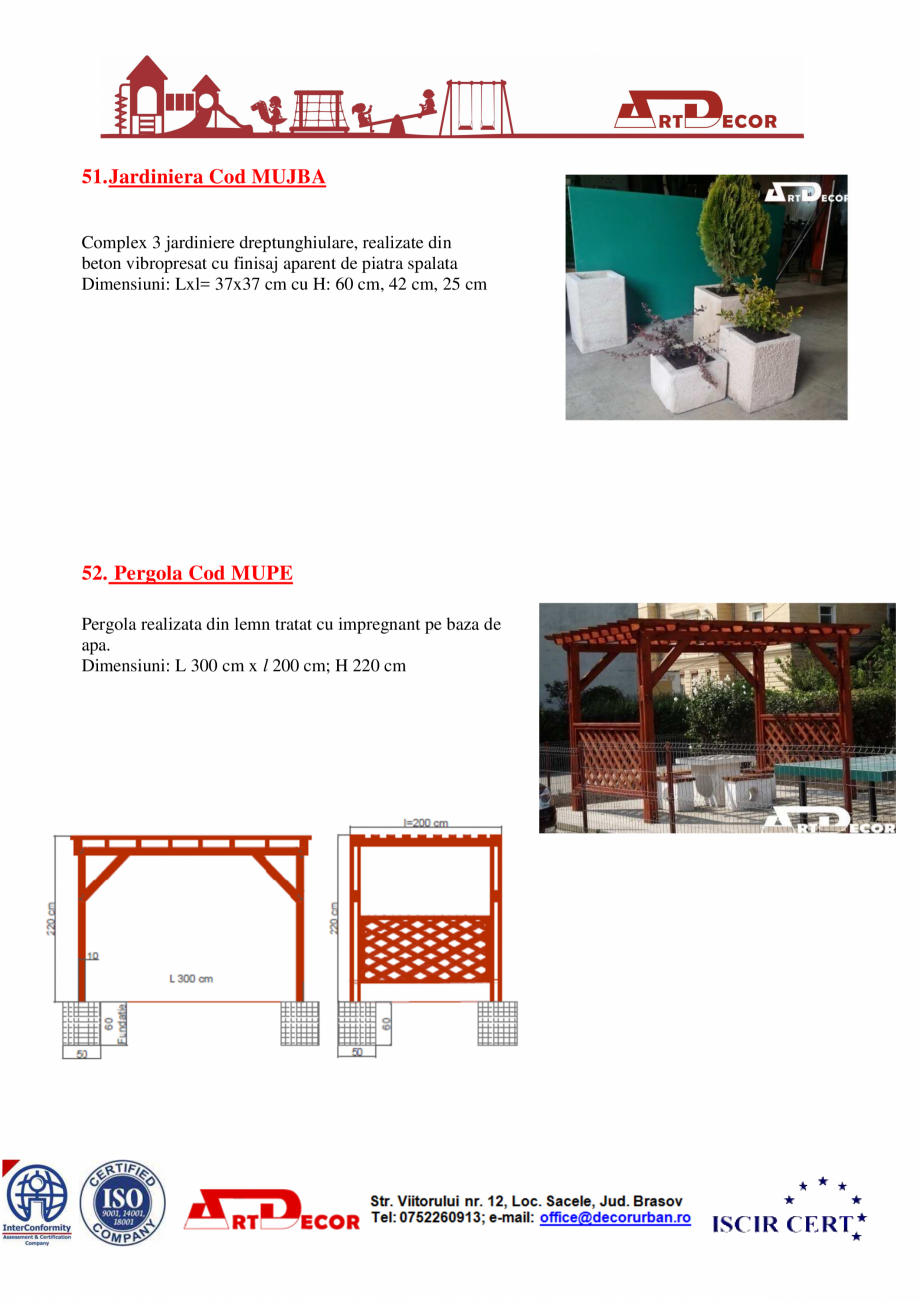 Pagina 28-Catalog mobilier urban ART DECOR Catalog, brosura Romana 