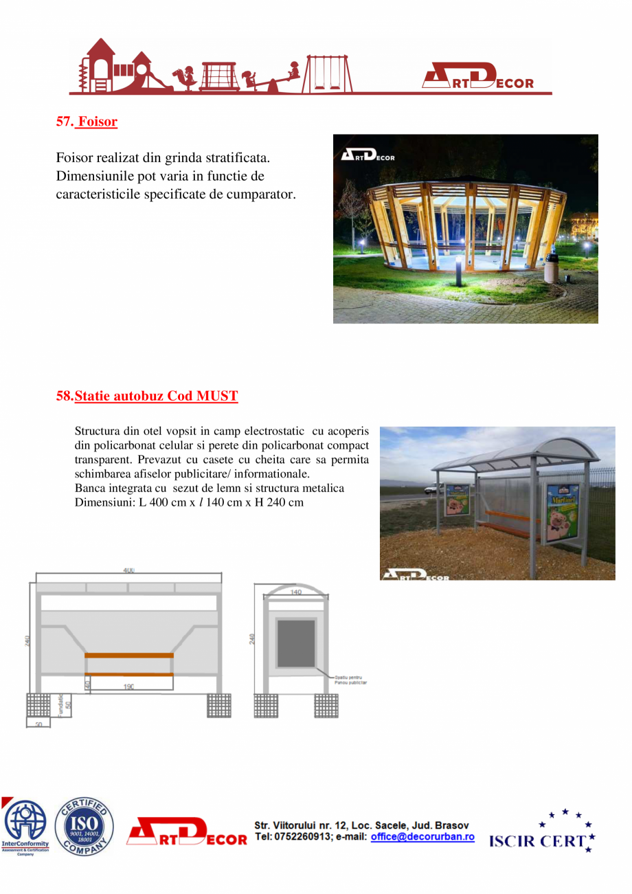 Pagina 31-Catalog mobilier urban ART DECOR Catalog, brosura Romana 