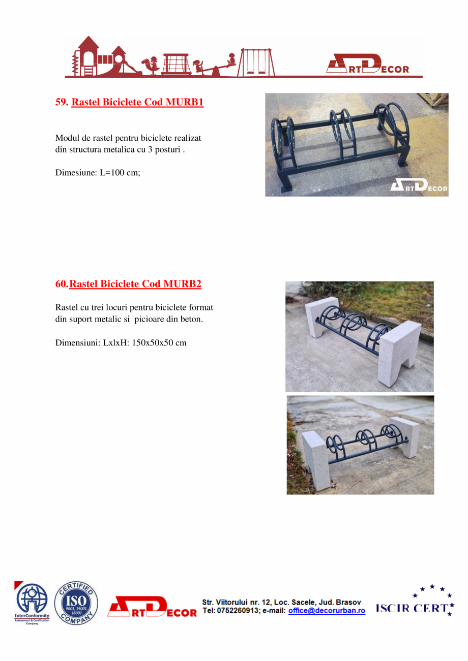 Pagina 32-Catalog mobilier urban ART DECOR Catalog, brosura Romana 