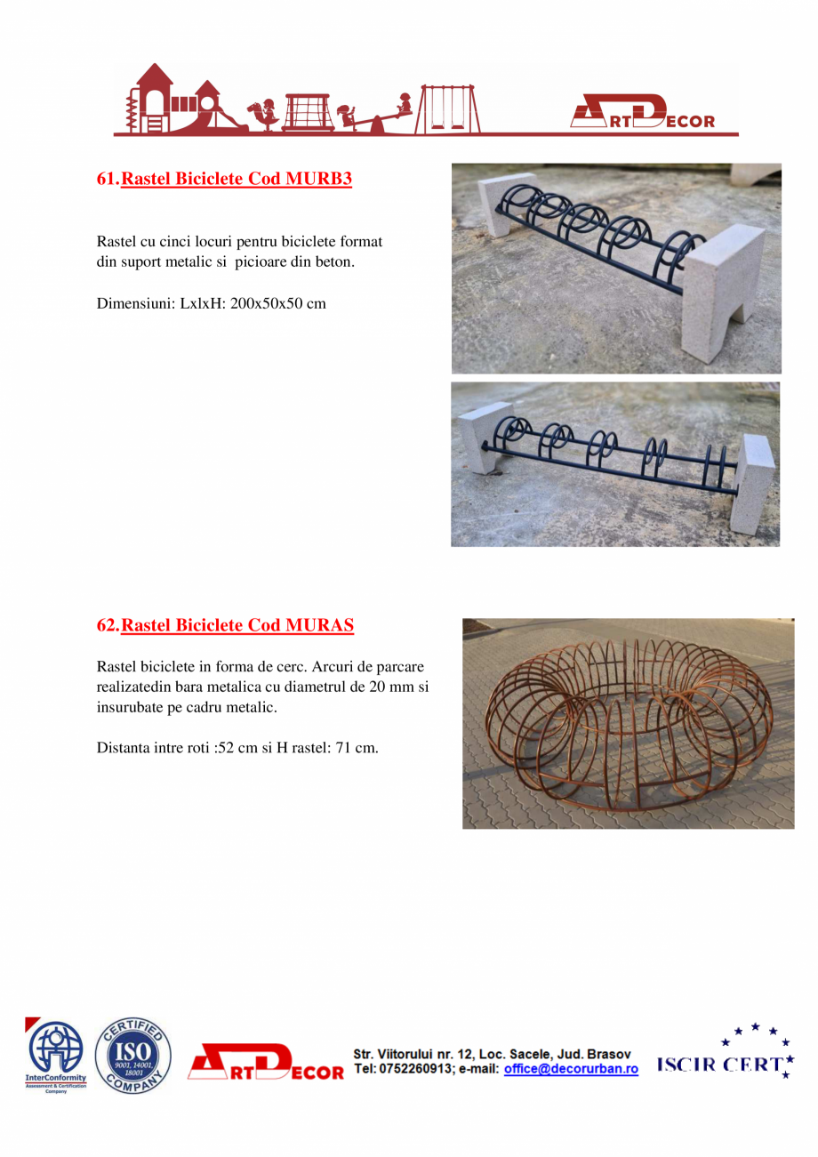 Pagina 33-Catalog mobilier urban ART DECOR Catalog, brosura Romana 