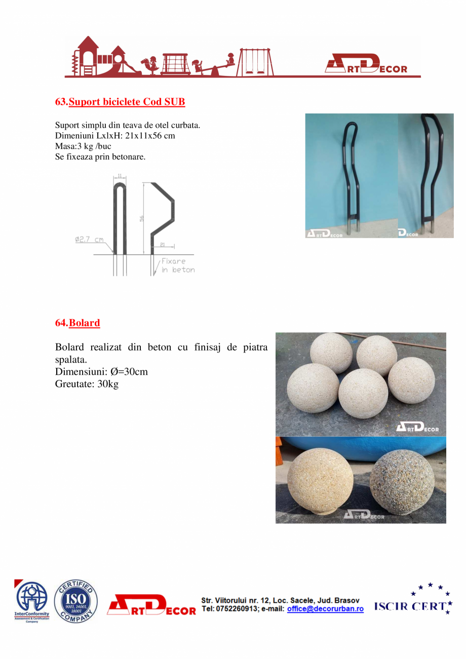 Pagina 34-Catalog mobilier urban ART DECOR Catalog, brosura Romana 