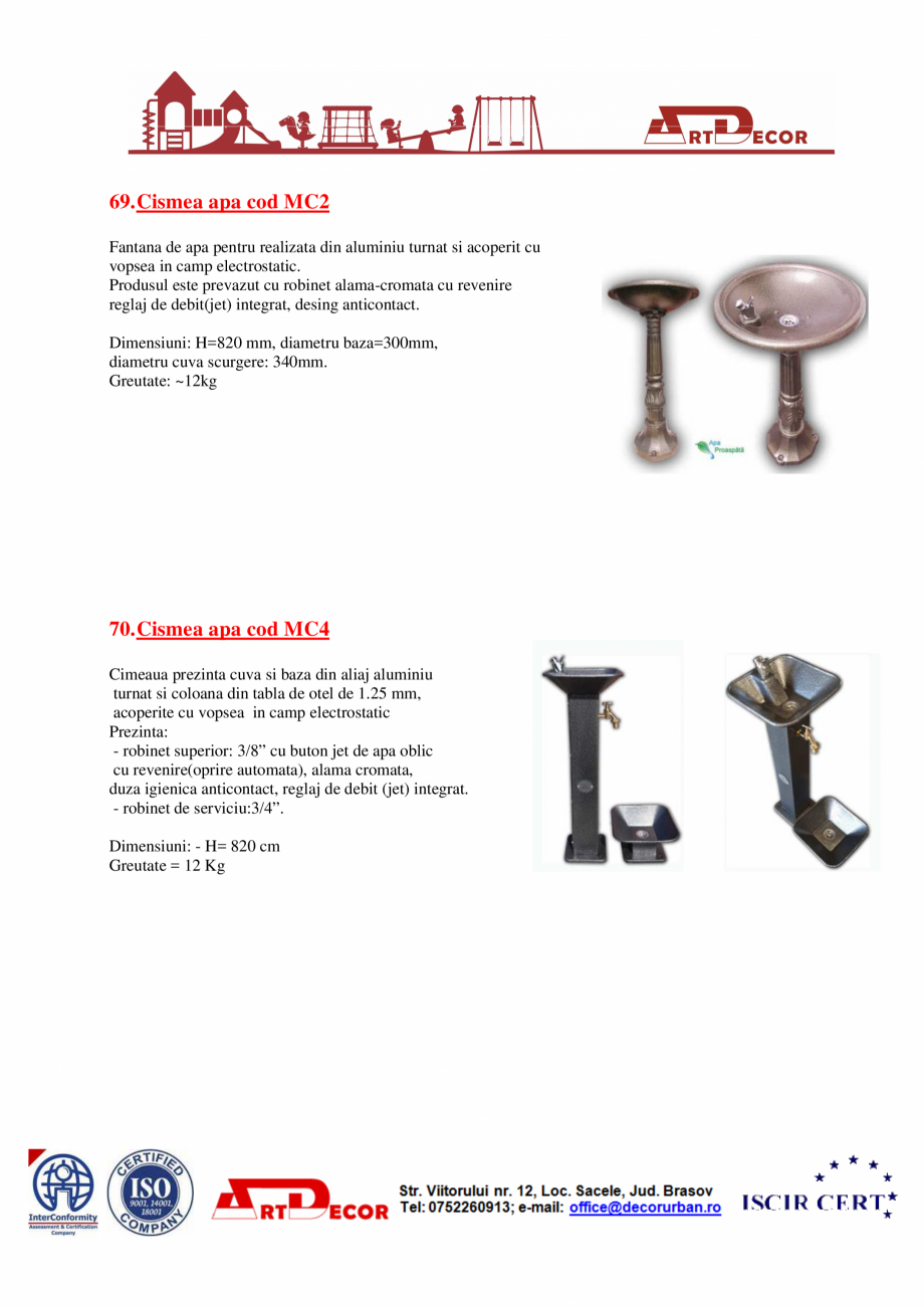 Pagina 37-Catalog mobilier urban ART DECOR Catalog, brosura Romana 