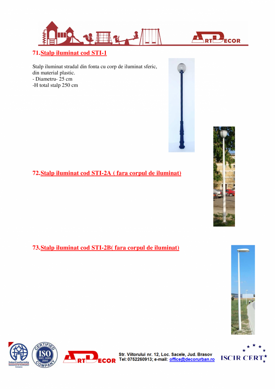 Pagina 38-Catalog mobilier urban ART DECOR Catalog, brosura Romana 