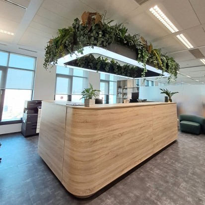 Amenajari spatii de birouri cu plante artificiale Amenajari spatii de birouri cu plante artificiale