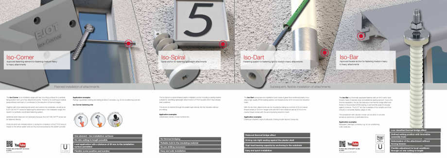 Pagina 3-Brosura gama Iso ancore de fatada EJOT Iso-Bar, Iso-Bar ECO Catalog, brosura Engleza d installation ...
