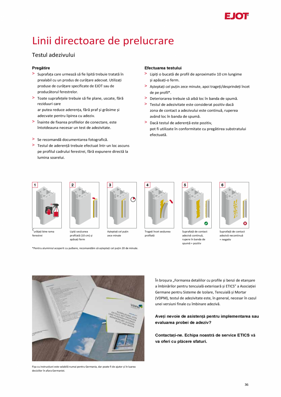 Pagina 36-Profile pentru sisteme compozite de izolație termică exterioară EJOT Pro BSOP-HL / Pro SOP...