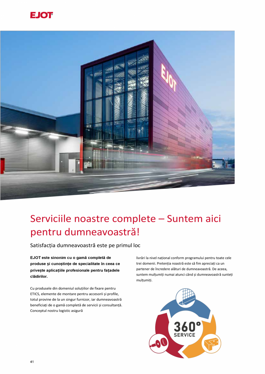 Pagina 41-Profile pentru sisteme compozite de izolație termică exterioară EJOT Pro BSOP-HL / Pro SOP...