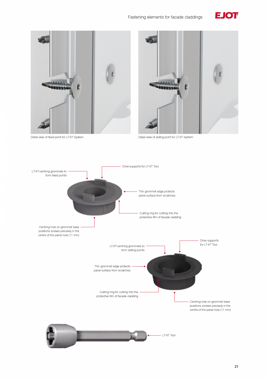 Pagina 21-Fațade cu paravan &icirc;mpotriva ploii EJOT Catalog, brosura Engleza ll point

A2 stainless steel
...
