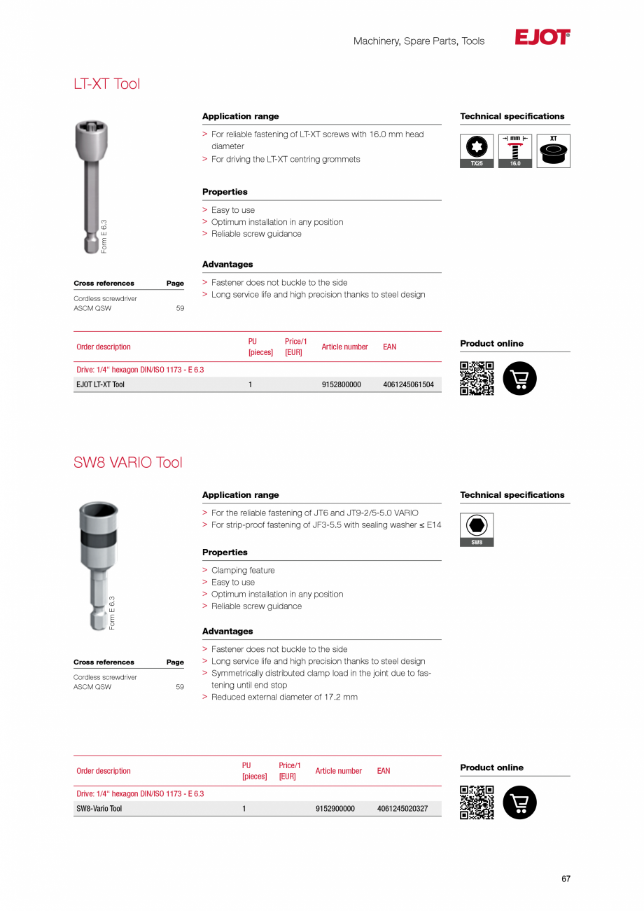 Pagina 67-Fațade cu paravan &icirc;mpotriva ploii EJOT Catalog, brosura Engleza lication range

3-year FEIN...