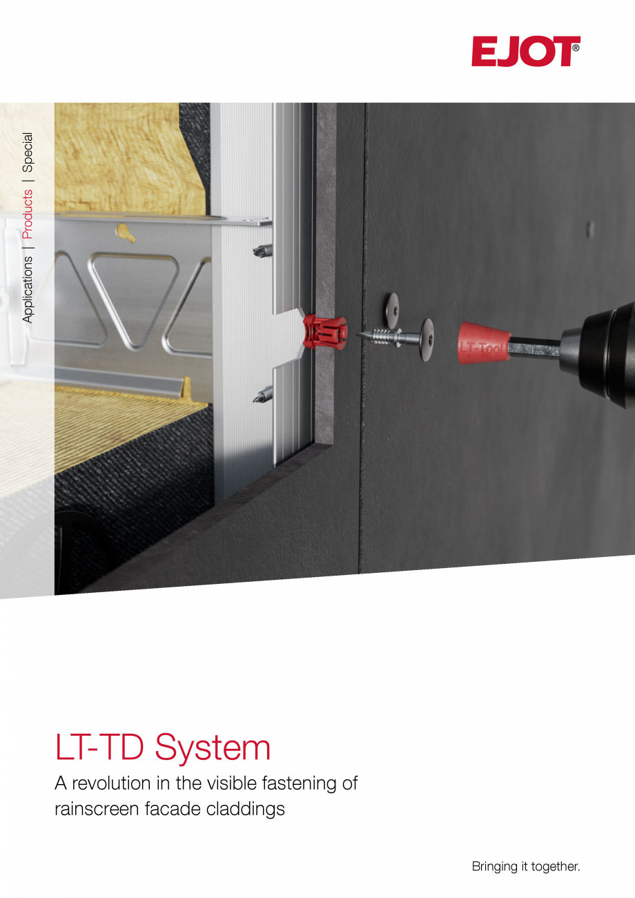Pagina 1-Sistem pentru fixarea placilor de fatada pe structuri de sustinere din otel, aluminiu sau lemn EJOT ...