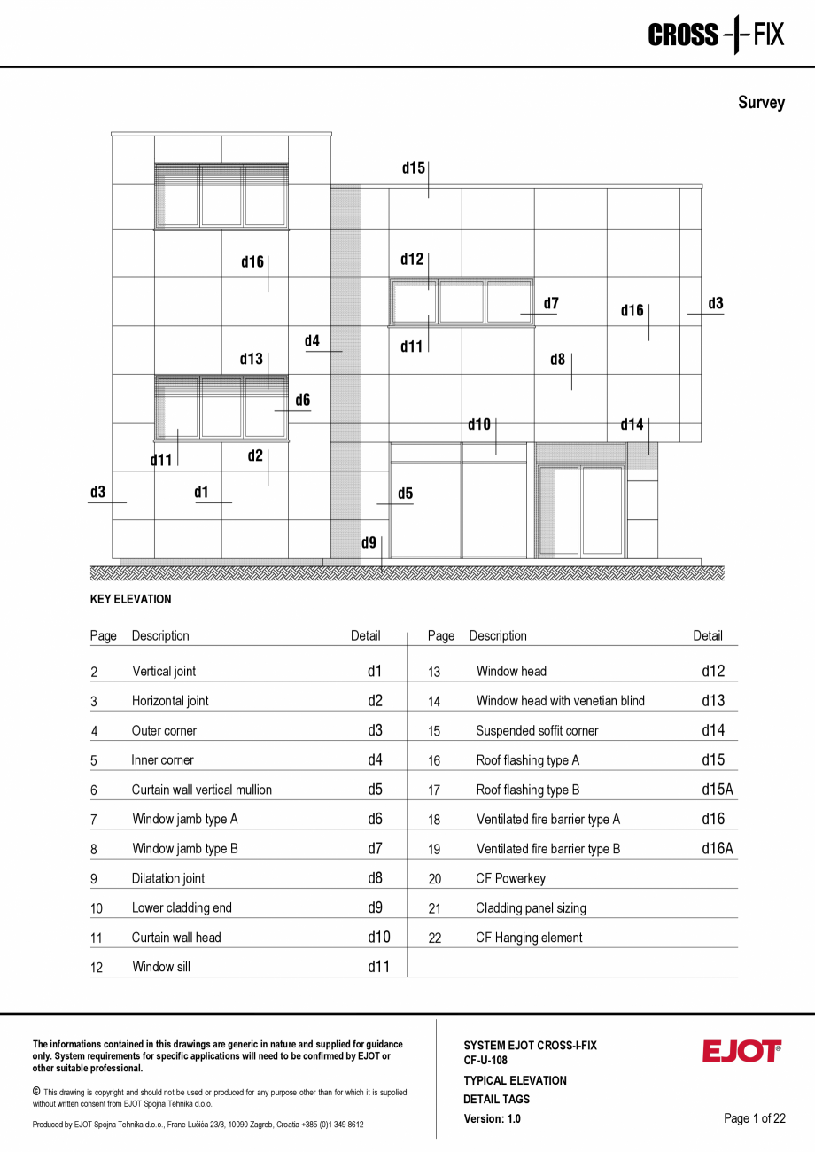 Pagina 2-Consola de inox pentru fatade ventilate CF-U-108 EJOT Crossfix&reg; Fisa tehnica Engleza ic...