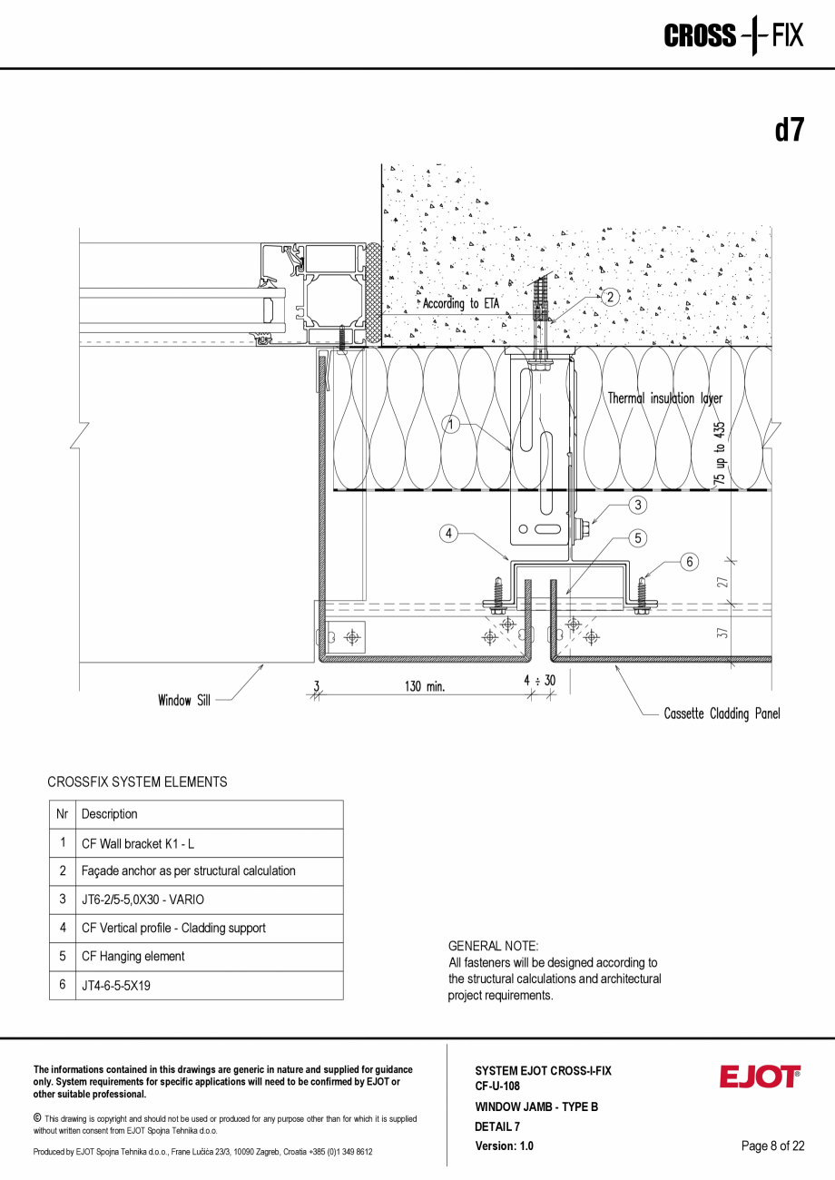 Pagina 9-Consola de inox pentru fatade ventilate CF-U-108 EJOT Crossfix&reg; Fisa tehnica Engleza ructural...