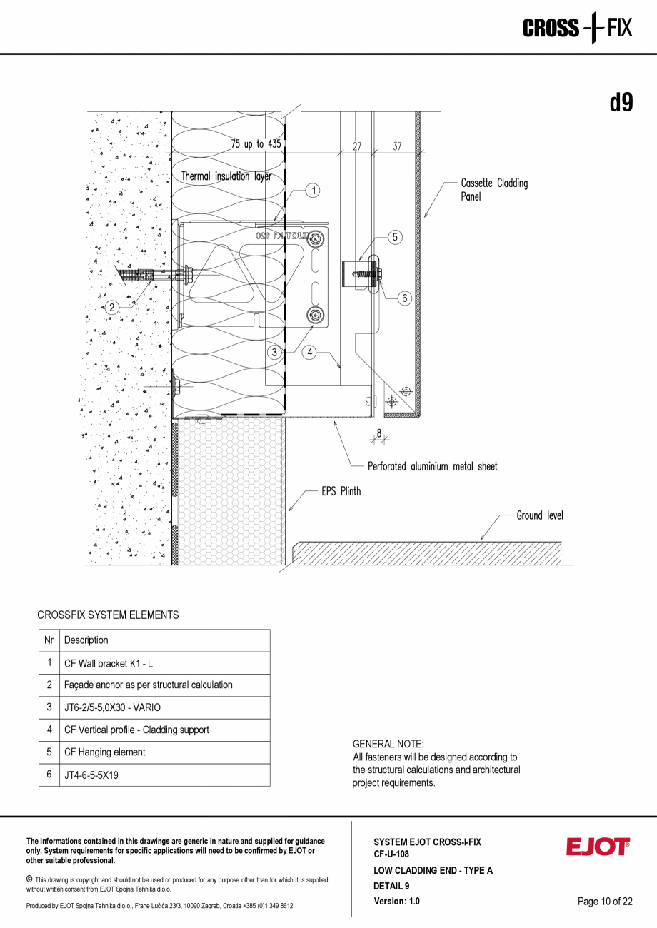 Pagina 11-Consola de inox pentru fatade ventilate CF-U-108 EJOT Crossfix&reg; Fisa tehnica Engleza ts.

SYSTEM...