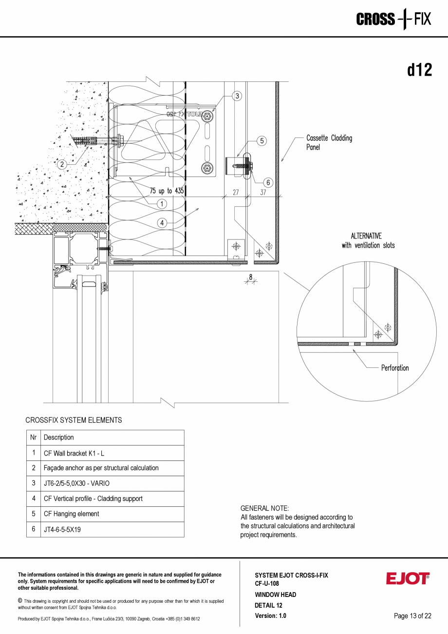 Pagina 14-Consola de inox pentru fatade ventilate CF-U-108 EJOT Crossfix&reg; Fisa tehnica Engleza 

The...