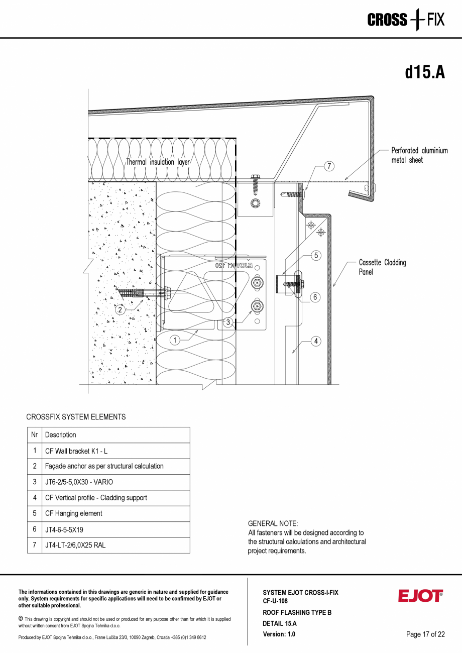 Pagina 18-Consola de inox pentru fatade ventilate CF-U-108 EJOT Crossfix&reg; Fisa tehnica Engleza le...