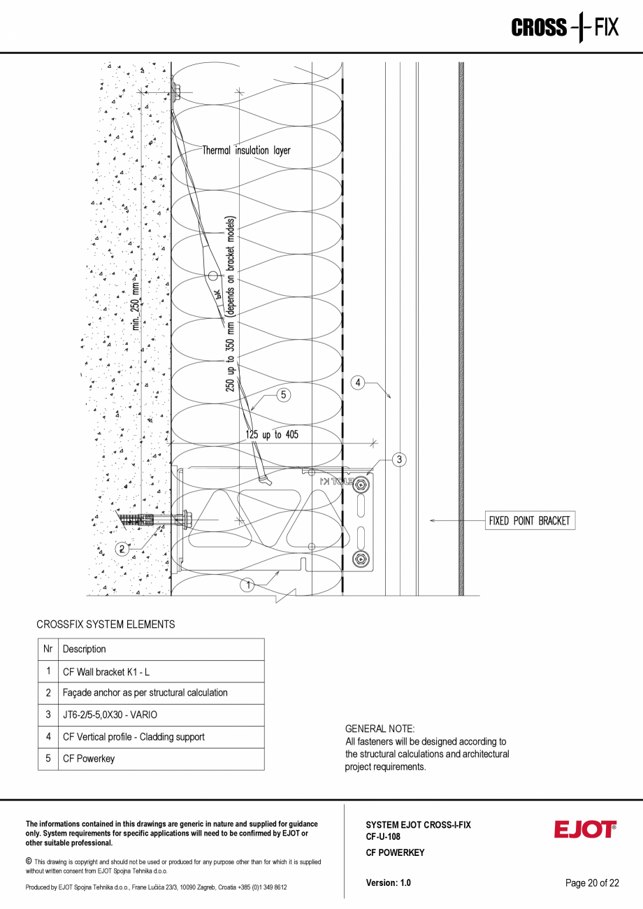 Pagina 21-Consola de inox pentru fatade ventilate CF-U-108 EJOT Crossfix&reg; Fisa tehnica Engleza in this...