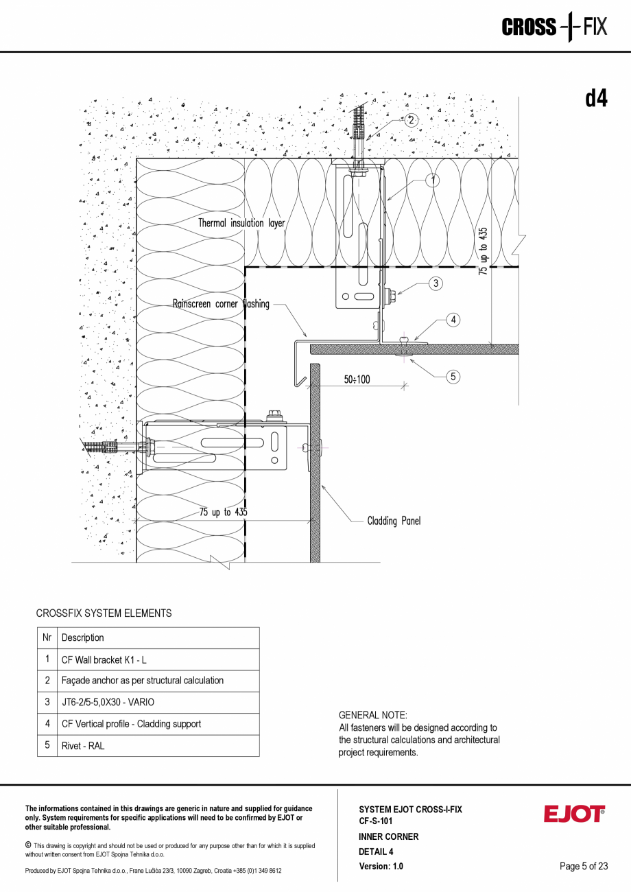 Pagina 6-Consola de inox pentru fatade ventilate CF-S-101 EJOT Crossfix&reg; Fisa tehnica Engleza l
project...