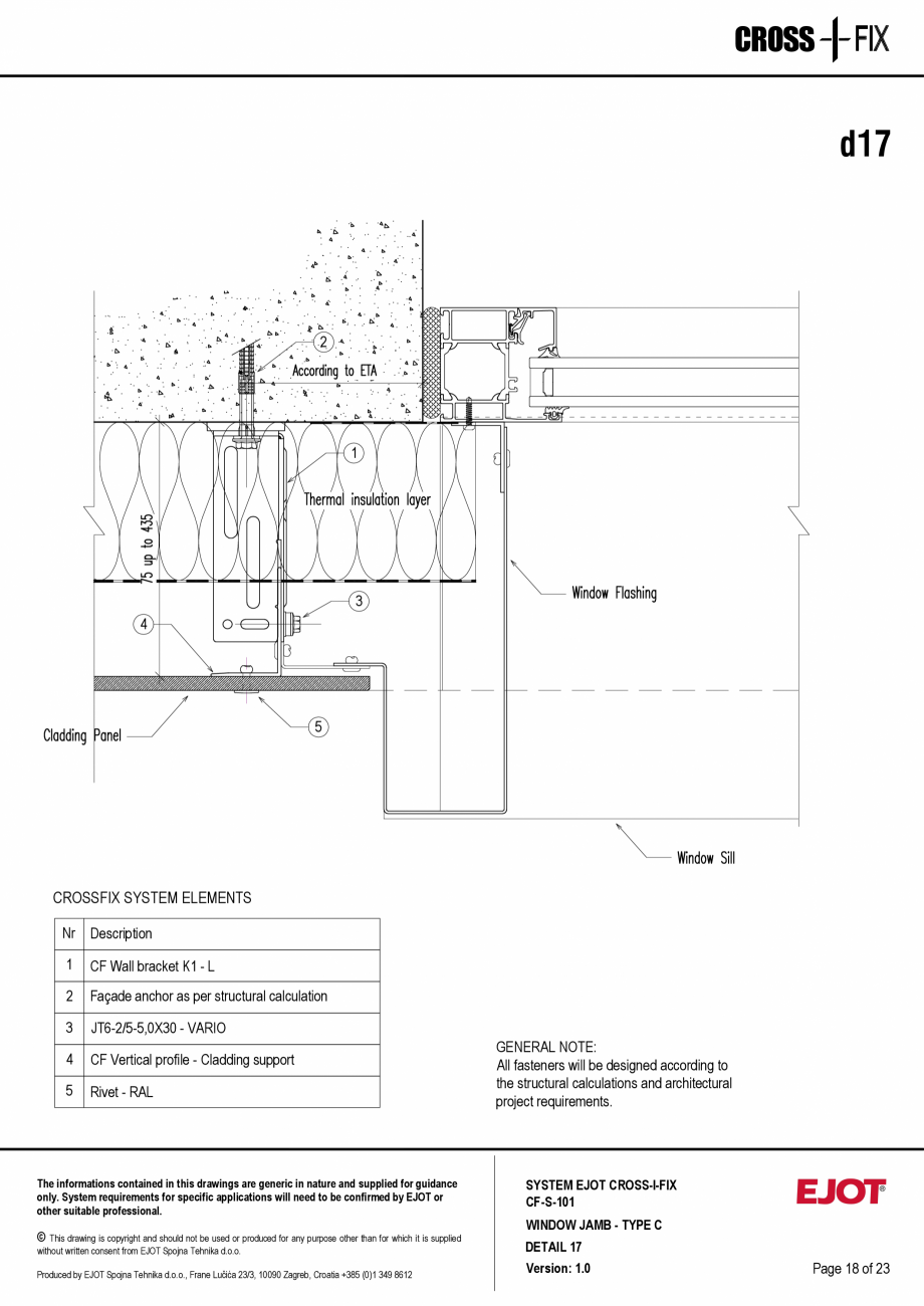 Pagina 19-Consola de inox pentru fatade ventilate CF-S-101 EJOT Crossfix&reg; Fisa tehnica Engleza ika d.o.o.,...