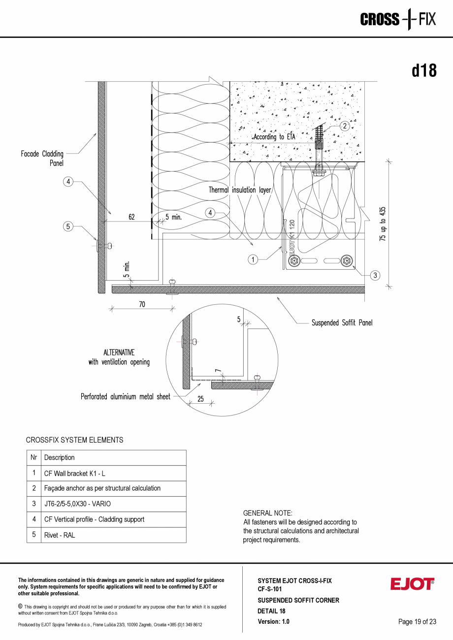 Pagina 20-Consola de inox pentru fatade ventilate CF-S-101 EJOT Crossfix&reg; Fisa tehnica Engleza  8612
...