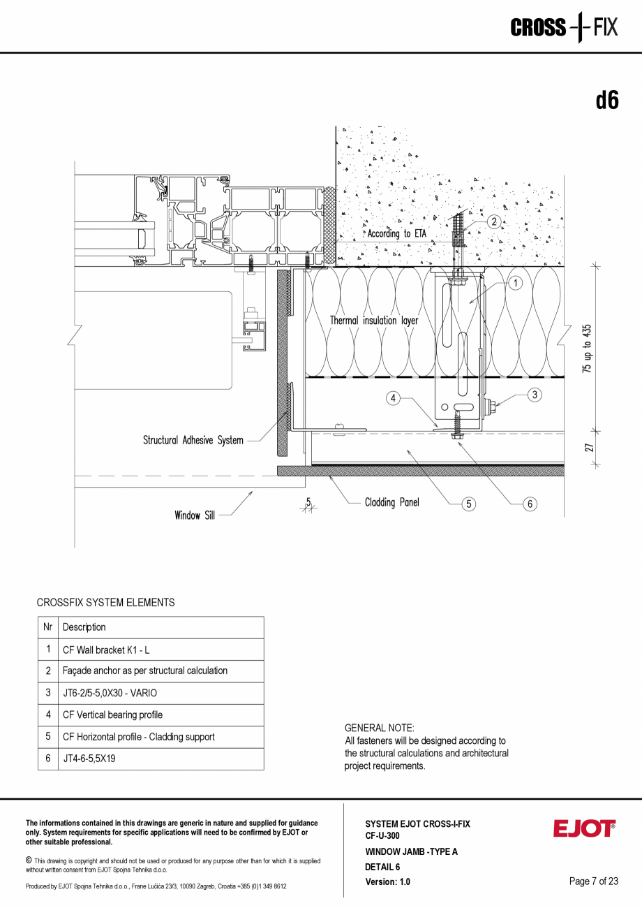 Pagina 8-Consola de inox pentru fatade ventilate CF-U-300 EJOT Crossfix&reg; Fisa tehnica Engleza igned...