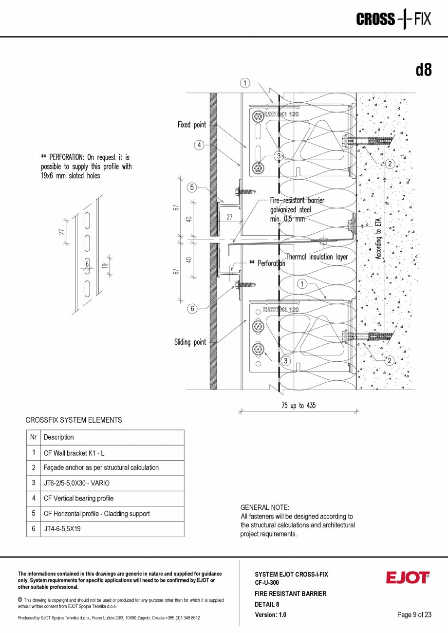 Pagina 10-Consola de inox pentru fatade ventilate CF-U-300 EJOT Crossfix&reg; Fisa tehnica Engleza ns and...