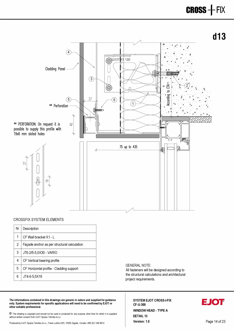 Pagina 15-Consola de inox pentru fatade ventilate CF-U-300 EJOT Crossfix&reg; Fisa tehnica Engleza consent...