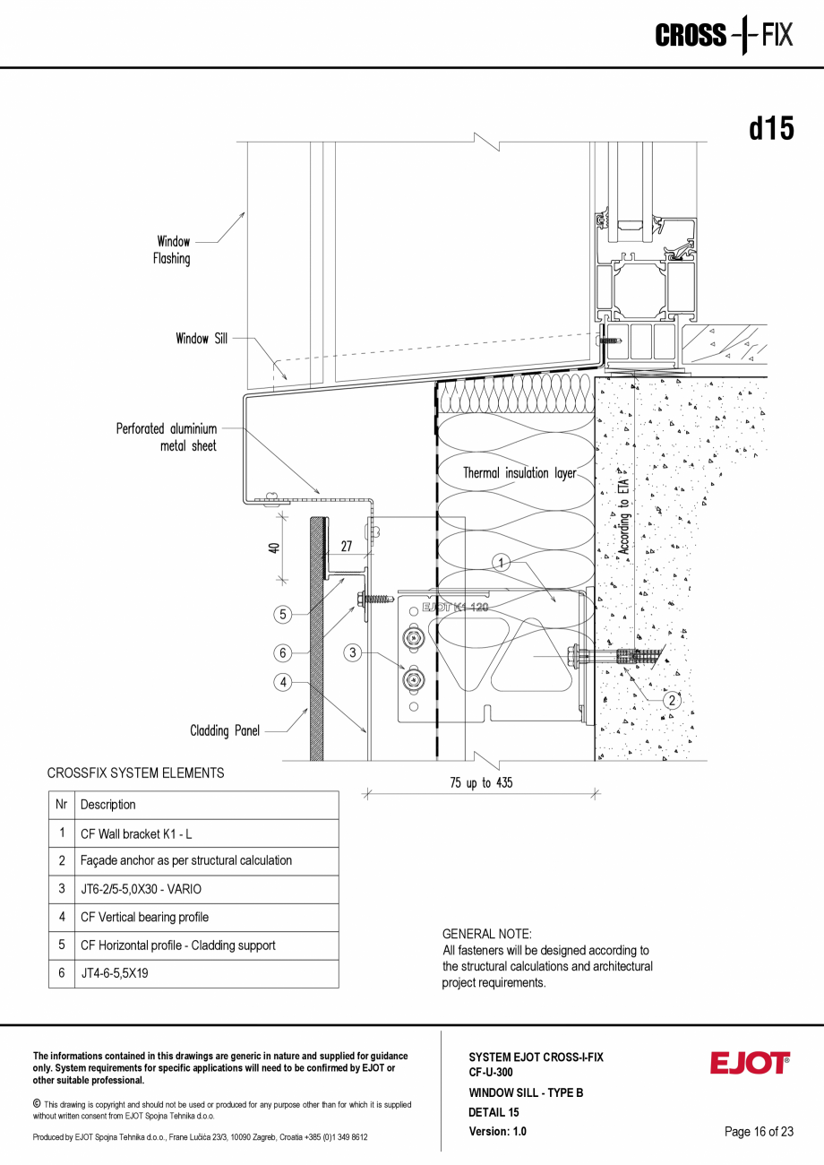 Pagina 17-Consola de inox pentru fatade ventilate CF-U-300 EJOT Crossfix&reg; Fisa tehnica Engleza dding...