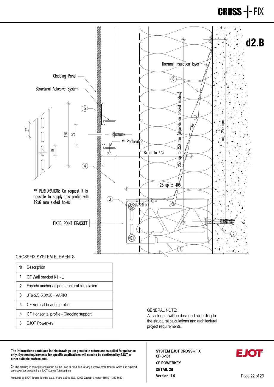Pagina 23-Consola de inox pentru fatade ventilate CF-U-300 EJOT Crossfix&reg; Fisa tehnica Engleza wing is...
