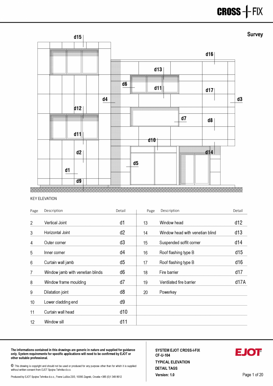 Pagina 2-Consola de inox pentru fatade ventilate CF-U-104 EJOT Crossfix&reg; Fisa tehnica Engleza and should ...
