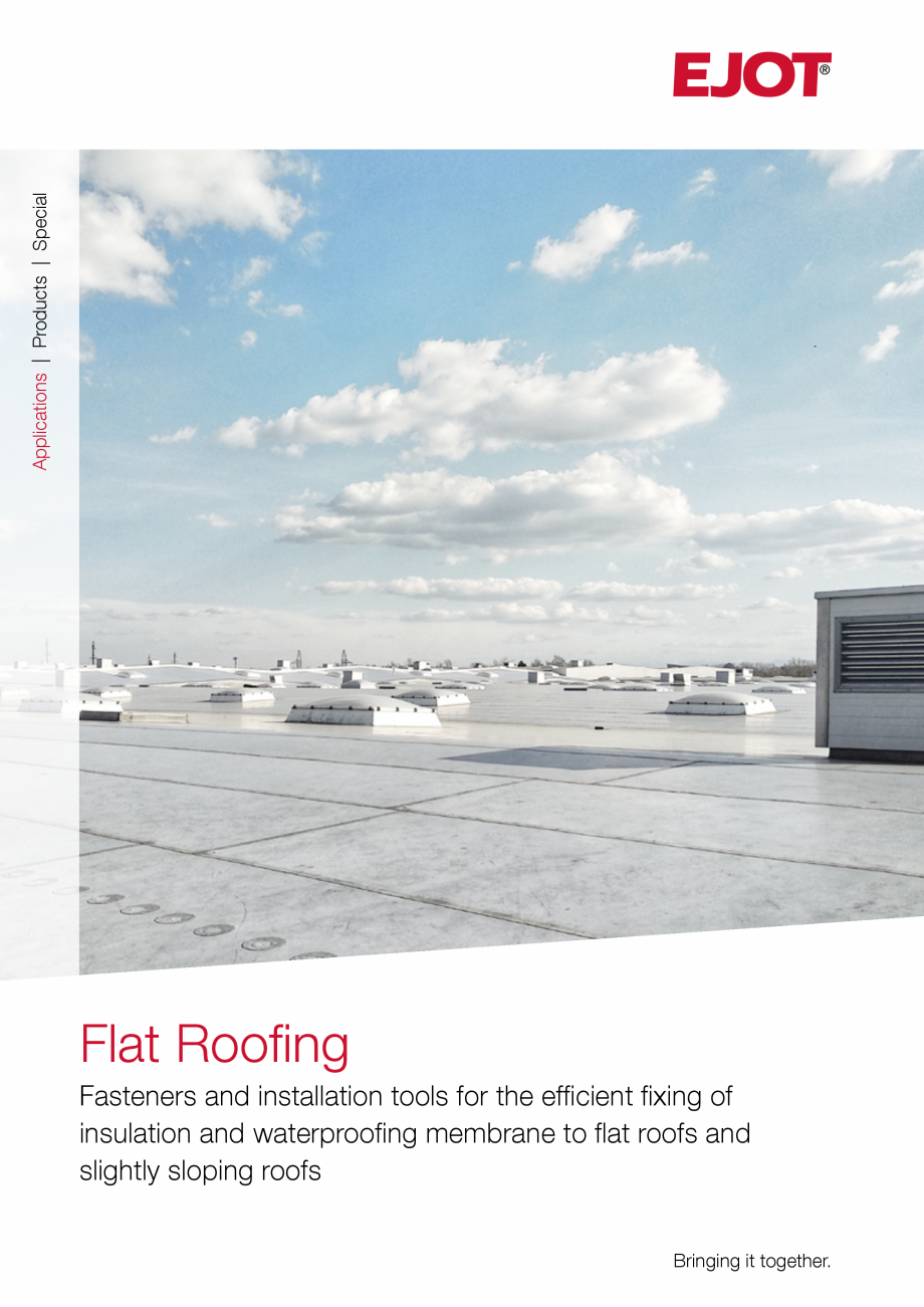 Pagina 1-Sisteme de fixare pentru acoperisuri plane EJOT Catalog, brosura Engleza Applications | Products |...