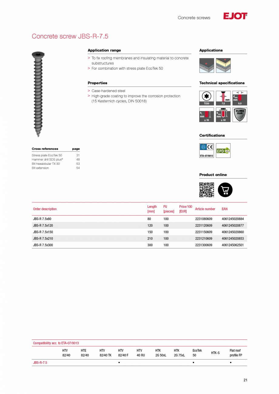 Pagina 20-Sisteme de fixare pentru acoperisuri plane EJOT Catalog, brosura Engleza 6

750

3439240629
...