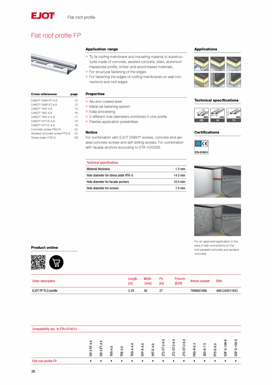 Pagina 27-Sisteme de fixare pentru acoperisuri plane EJOT Catalog, brosura Engleza  High-grade coating to...