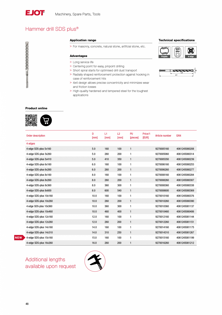 Pagina 48-Sisteme de fixare pentru acoperisuri plane EJOT Catalog, brosura Engleza ts the requirements of the
...