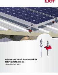 Elemente de fixare pentru instalații solare și fotovoltaice